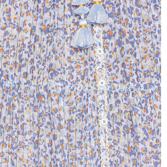 Poupette St Barth floral long sleeve crop top - Picture 9 of 11